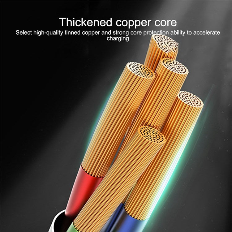 IVON CA88 USB to Lightning 12W 2.4A Fast Charging Cable 8 Pin Data Nylon Braided Cord, 1m