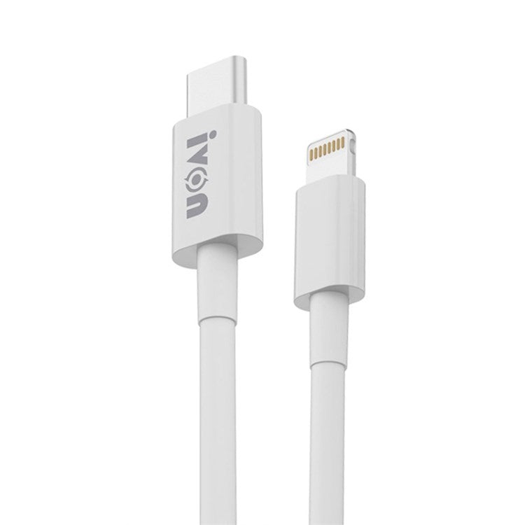 IVON CA93 1m PD 20W Fast Charging Wire Type-C to 8 Pin TPE Data Cable