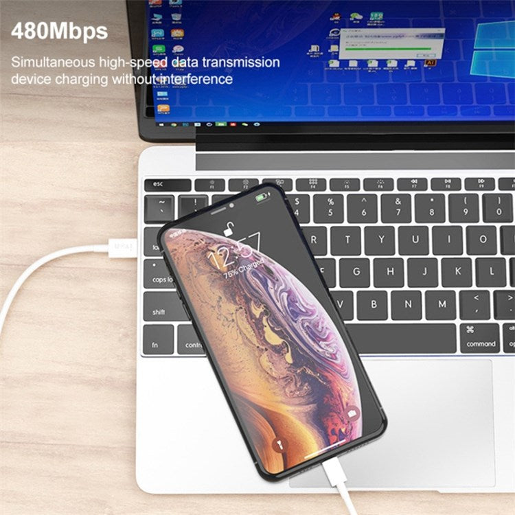 IVON CA93 1m PD 20W Fast Charging Wire Type-C to 8 Pin TPE Data Cable