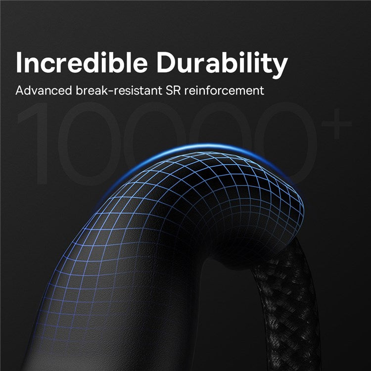 BASEUS Flash Series for iPhone 15 Series II Two-for-Three Charging Cable USB+Type-C to Micro+7 Pin+Type-C 100W Wire 1.2m - Black