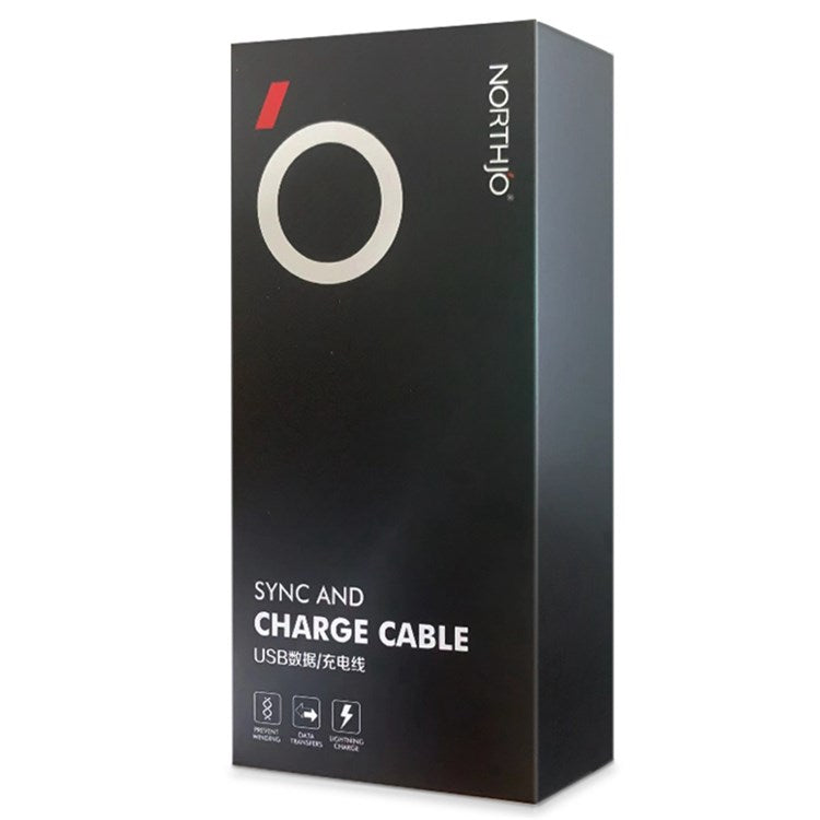 NORTHJO 2m 60W USB C to USB C PD Fast Charging Cable 480Mbps Data Transmission Cord - White