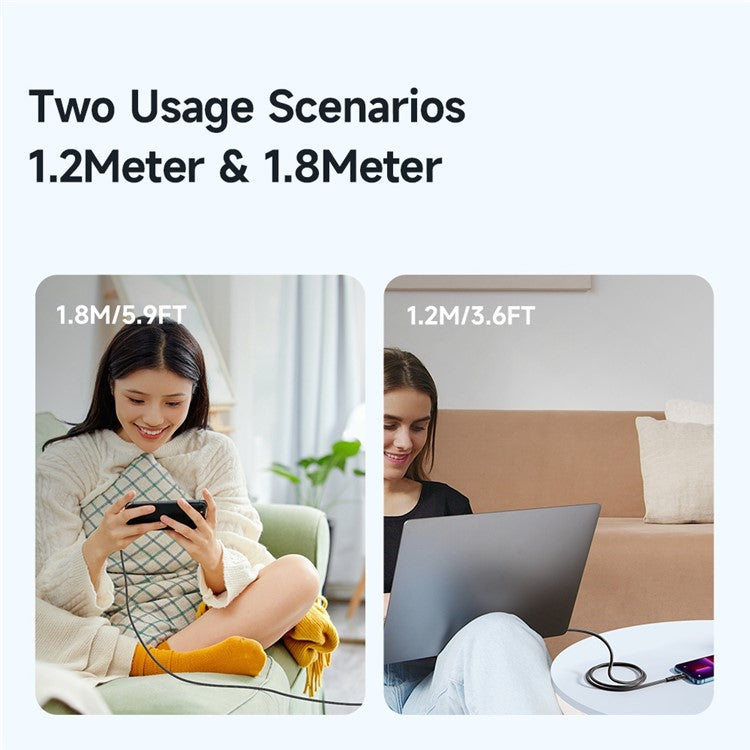 MCDODO CA-210 MDD Amber Series 1.8m 3A Micro USB Transparent Design Data Cable Android Phone Charging Cord - Orange