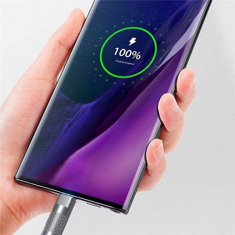 1.5m 120W USB to Lightning Data Cable Metal Joint Liquid Silicone Super Fast Charging Phone Cable - Blue