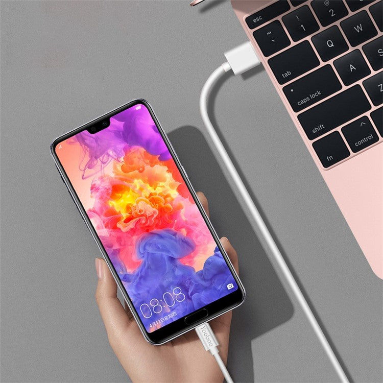 YOOBAO YB-400C for iPhone 15 Series 2m 2.4A Fast Charging High Toughness TPE Round Wire USB-A to Type-C Data Cable