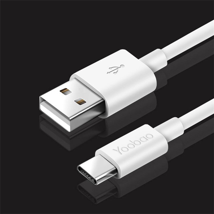 YOOBAO YB-400C for iPhone 15 Series 2m 2.4A Fast Charging High Toughness TPE Round Wire USB-A to Type-C Data Cable