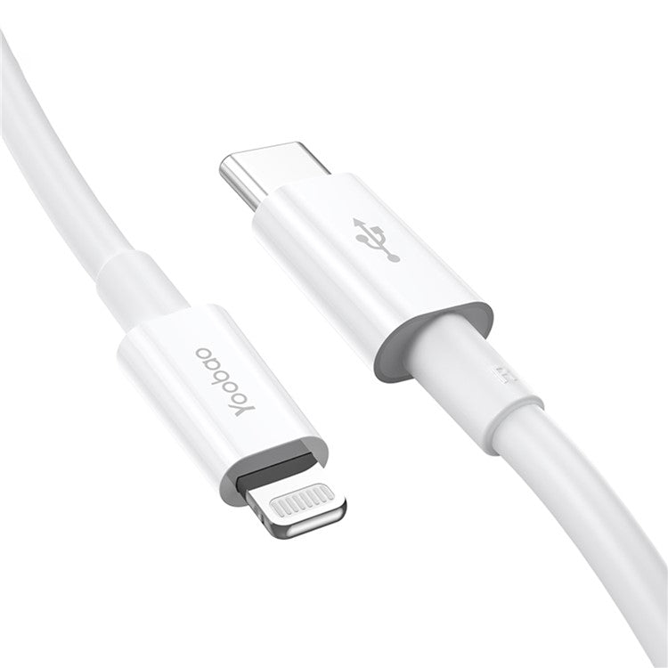 YOOBAO YB-480PD for iPhone 15 Series 1.2m Type-C to Lightning TPE Round Wire PD 18W Fast Charging Data Cable