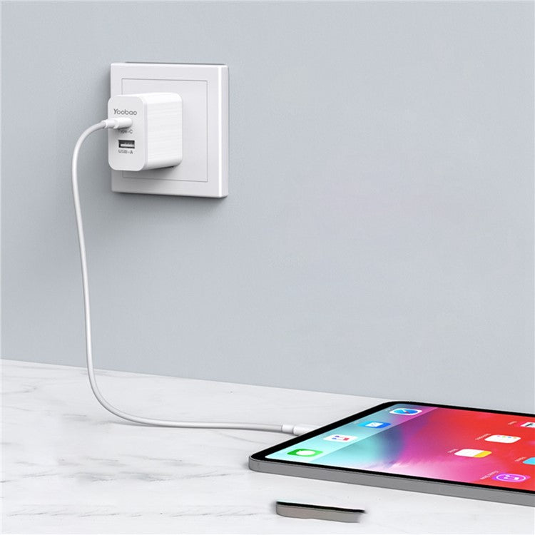 YOOBAO YB-480PD for iPhone 15 Series 1.2m Type-C to Lightning TPE Round Wire PD 18W Fast Charging Data Cable