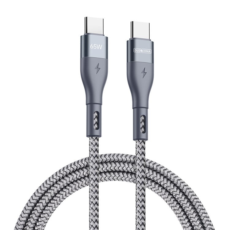 DUZZONA A2 for iPhone 16-15 Series PD 65W Data Cable USB C to USB-C Fast Charging Cable (CE / FCC / UKCA / ROHS Certificate)