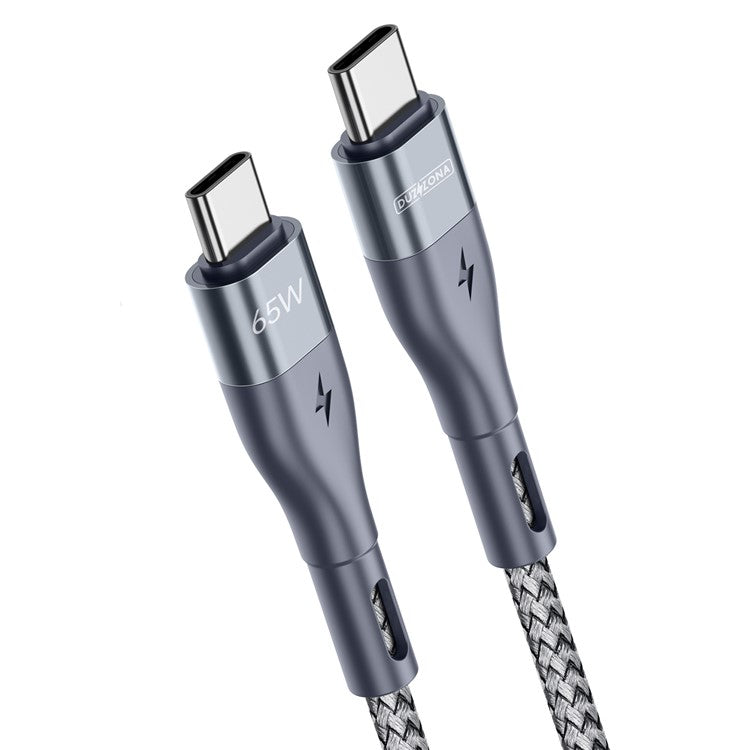 DUZZONA A2 for iPhone 16-15 Series PD 65W Data Cable USB C to USB-C Fast Charging Cable (CE / FCC / UKCA / ROHS Certificate)