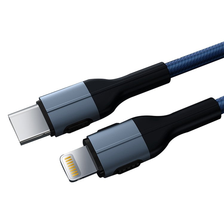 XUNDD for iPhone 15 Series 1m Type-C to Lightning Data Cable PD 20W Mobile Phone Fast Charging Wire - Blue