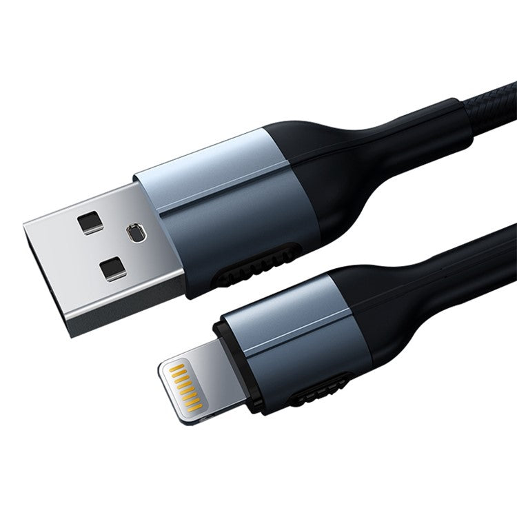 XUNDD 1m PD 20W Charger Cord for iPhone / iPad USB-A to Lightning Data Cable - Black