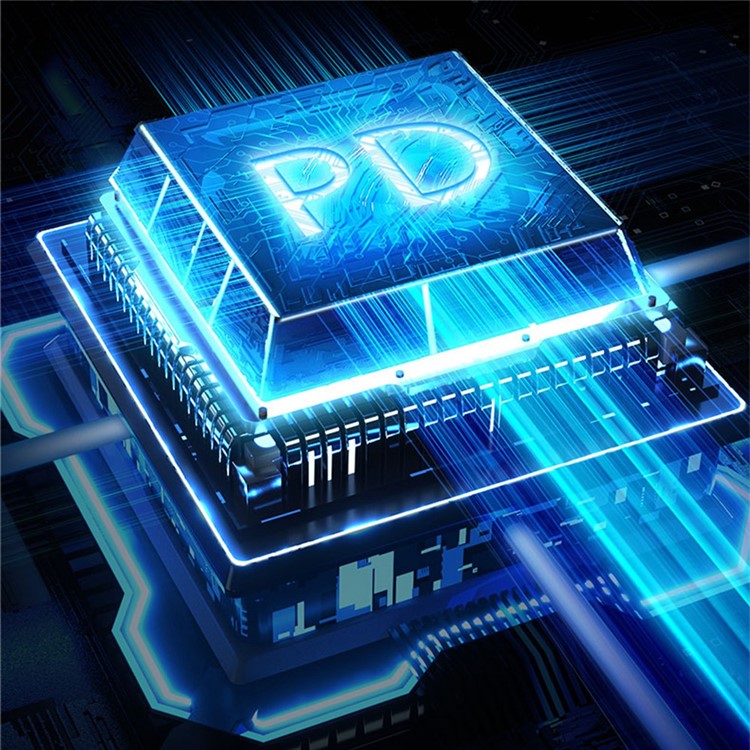 XUNDD 1m PD 20W Charger Cord for iPhone / iPad USB-A to Lightning Data Cable - Black