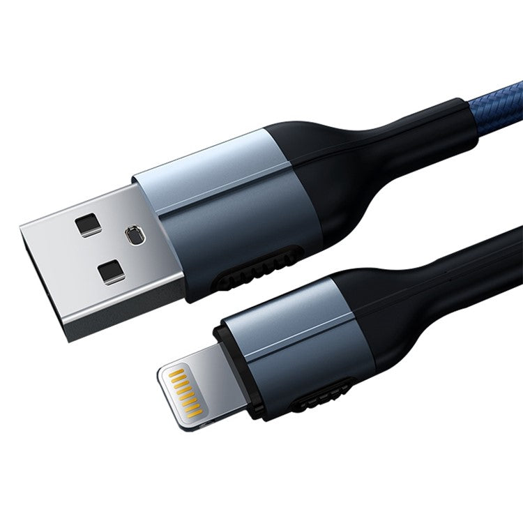 XUNDD 1m PD 20W Charger Cord for iPhone / iPad USB-A to Lightning Data Cable - Blue