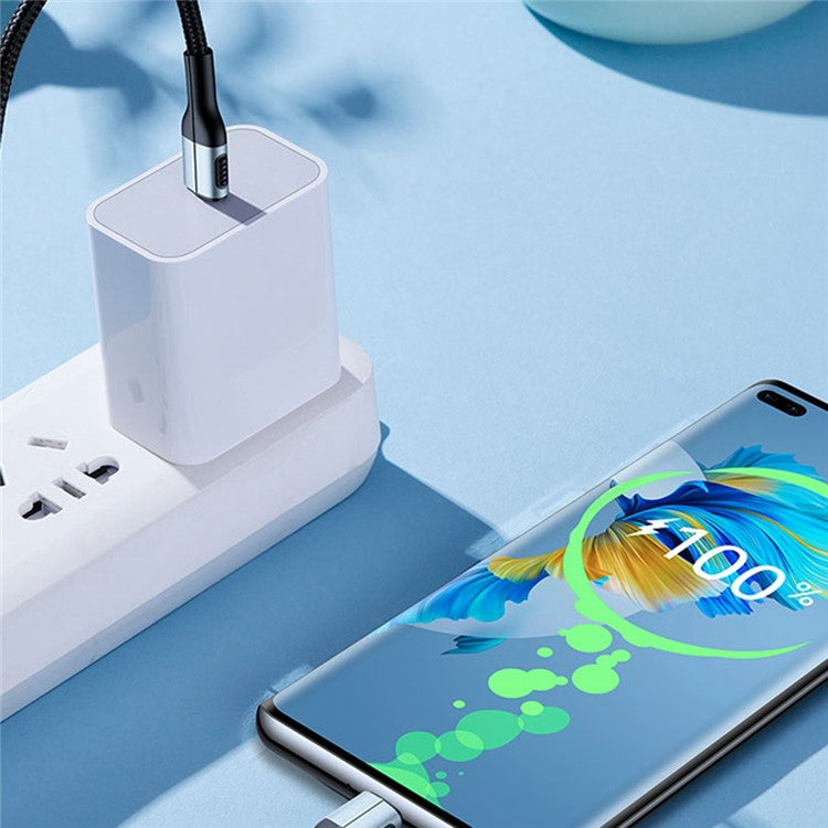 XUNDD 1m PD 20W Charger Cord for iPhone / iPad USB-A to Lightning Data Cable - Blue