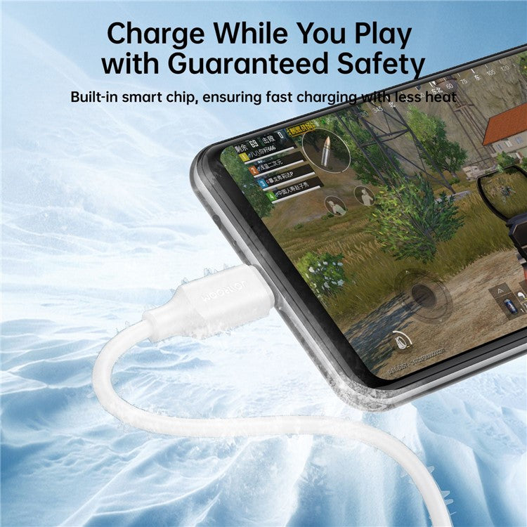 JOYROOM S-UM018A925 25cm Premium Series for Power Bank USB-A to Micro 2.4A Fast Charging+Data Transmission Cable - Black