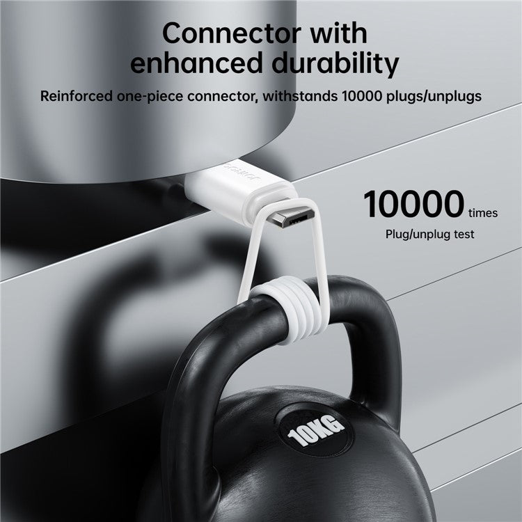 JOYROOM S-UM018A91 1m Premium Series USB-A to Micro 2.4A Fast Charging Data Cable - White