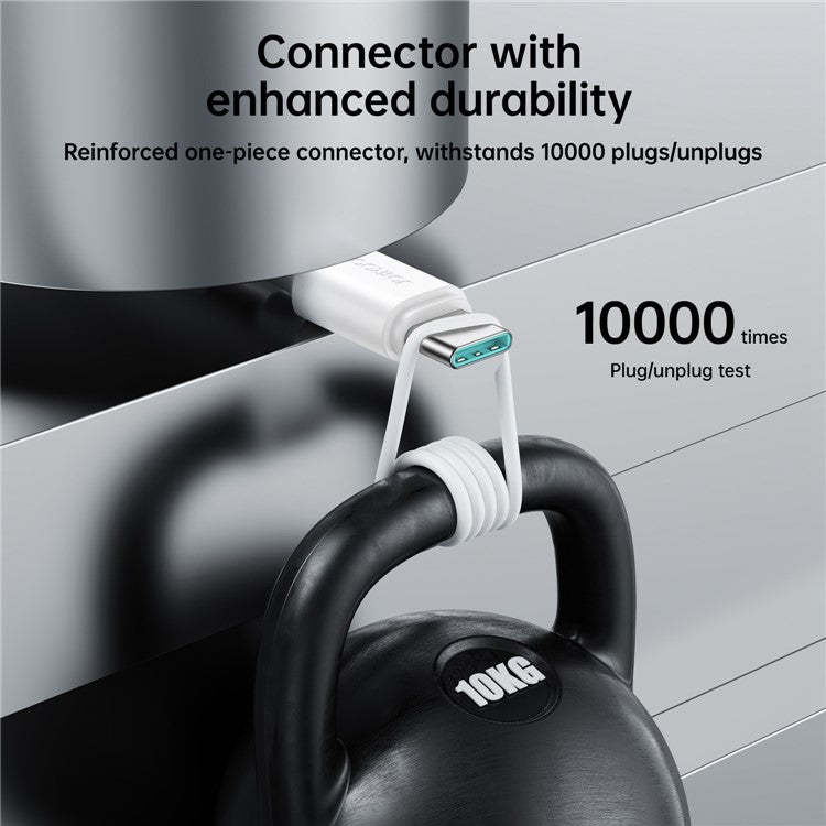 JOYROOM S-UC027A92 2m Premium Series for iPhone 16-15 Series USB-A to Type-C 3A Fast Charging Cable Support Data Transfer - White