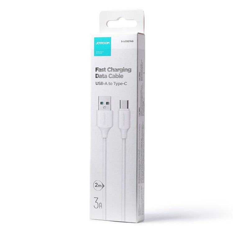 JOYROOM S-UC027A92 2m Premium Series for iPhone 16-15 Series USB-A to Type-C 3A Fast Charging Cable Support Data Transfer - White