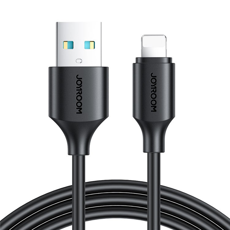 JOYROOM S-UL012A92 2m Premium Series 2.4A Fast Charging+Data Transmission Cable USB-A to Lightning Charger Cord - Black
