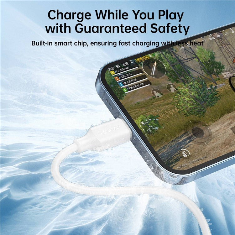 JOYROOM S-UL012A92 2m Premium Series 2.4A Fast Charging+Data Transmission Cable USB-A to Lightning Charger Cord - Black