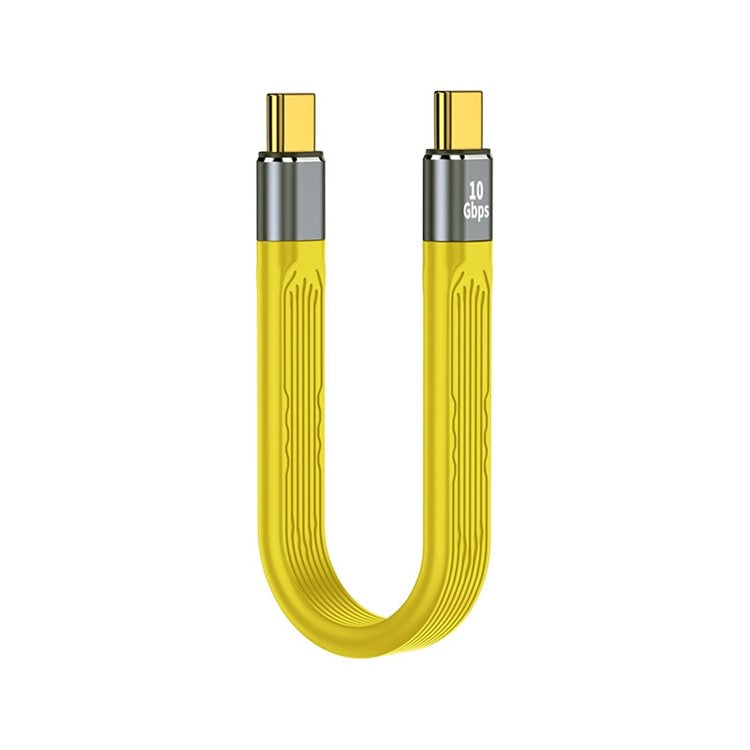 For iPhone 15 Series PD 100W Fast Charging 10Gbps Type-C to Type-C FPC Soft Data Cable, Cable Length: 13.8cm