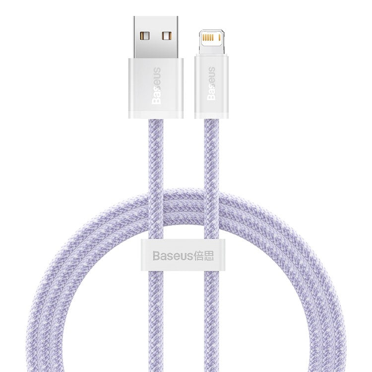 BASEUS Dynamic 2 Series Fast Charging Data Cable USB to iP 2.4A Charge Cord 1m - Purple