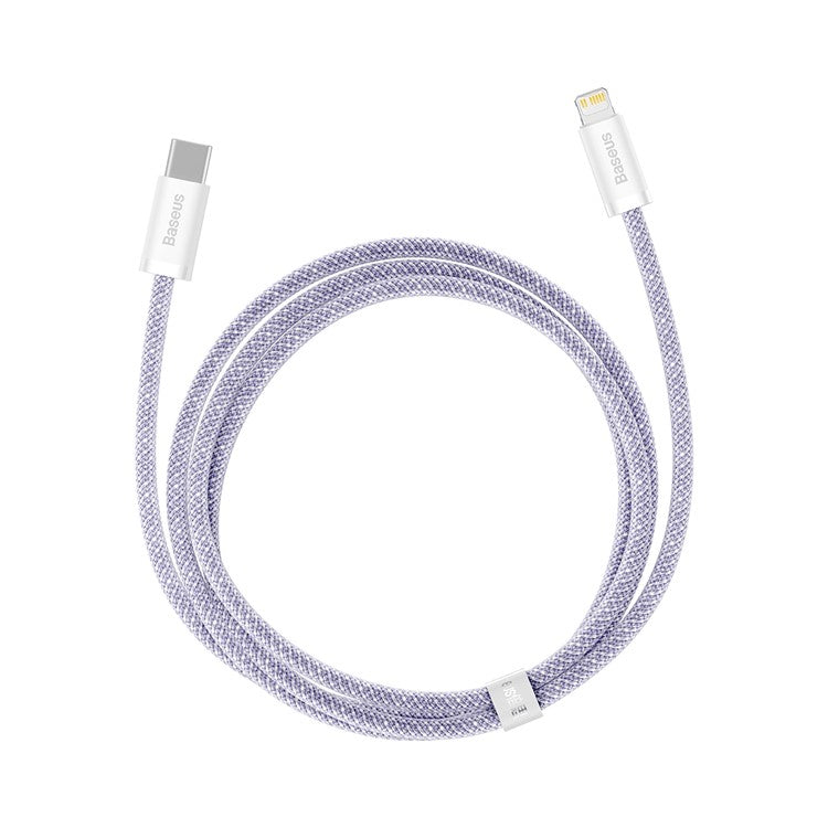 BASEUS Dynamic 2 Series 1m Type-C to 7 Pin Data Cable PD 20W Fast Charging Cable for iPhone - Purple