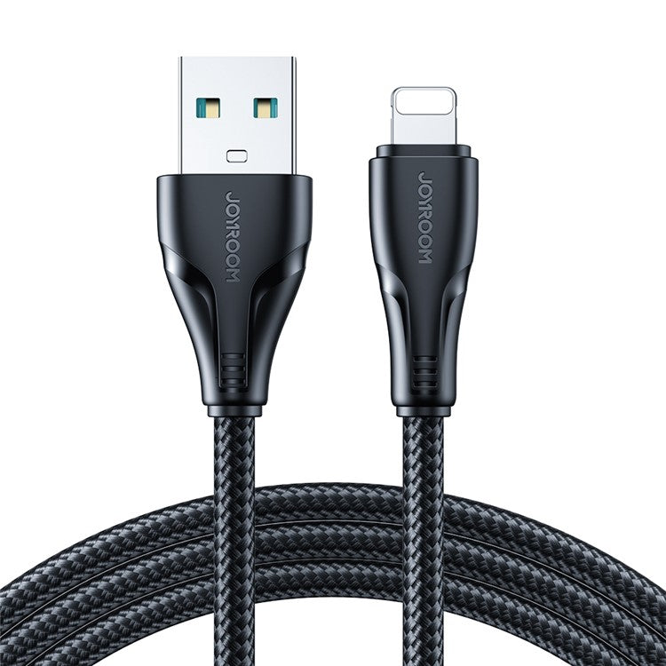 JOYROOM S-UL012A11 Surpass Series 1.2m USB to Lightning Cable for iPhone, 2.4A Fast Charging+480Mbps Data Transmission Function Cord - Black