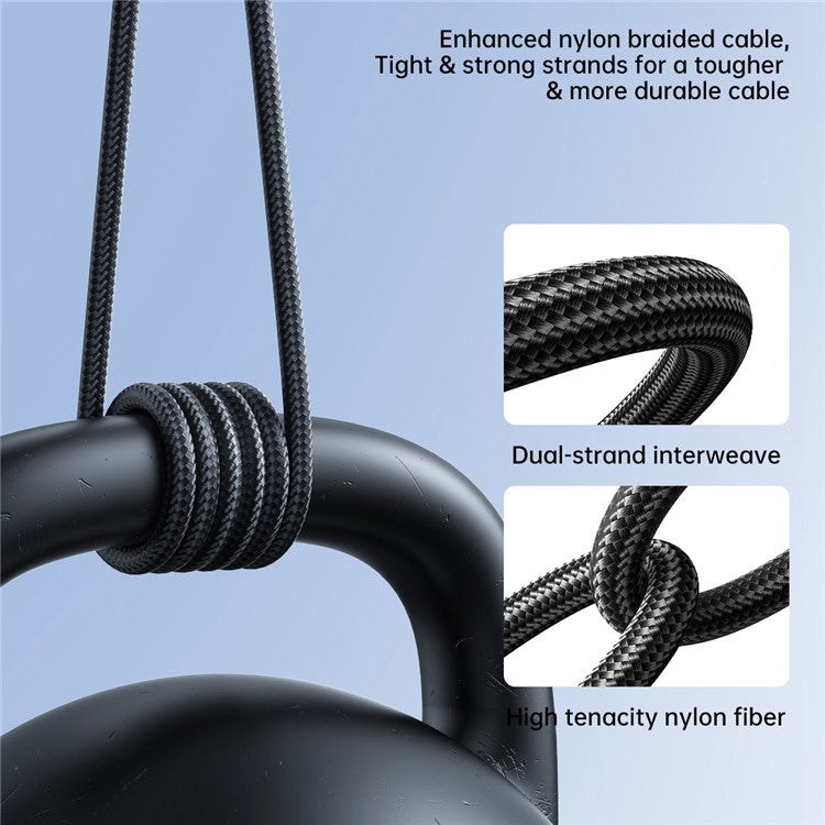 JOYROOM S-UL012A11 Surpass Series 1.2m USB to Lightning Cable for iPhone, 2.4A Fast Charging+480Mbps Data Transmission Function Cord - Black