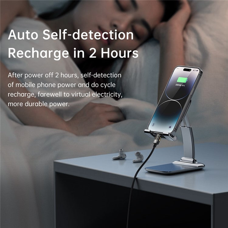 MCDODO CA-3140 MDD 1.2m Smart USB to Lightning Cell Phone Charging Cable Auto Disconnect Safety Fast Charge Wire Data Transfer Line - Black