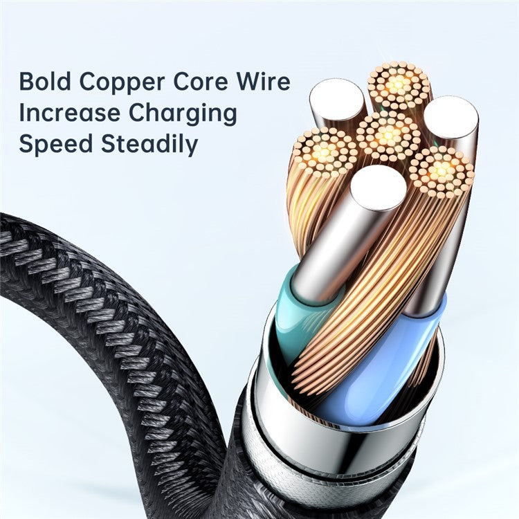 MCDODO CA-3401 for iPhone 15 Series 1.8m Type-C to Type-C 90 Degree L-shaped 100W Fast Charging Transparent Data Cable - Black