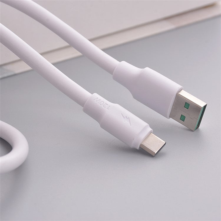 PINZUN PX-10 1m 6A USB to Type-C Cable 6A Fast Charge Data Transmission Line for Huawei, Sony, Xiaomi