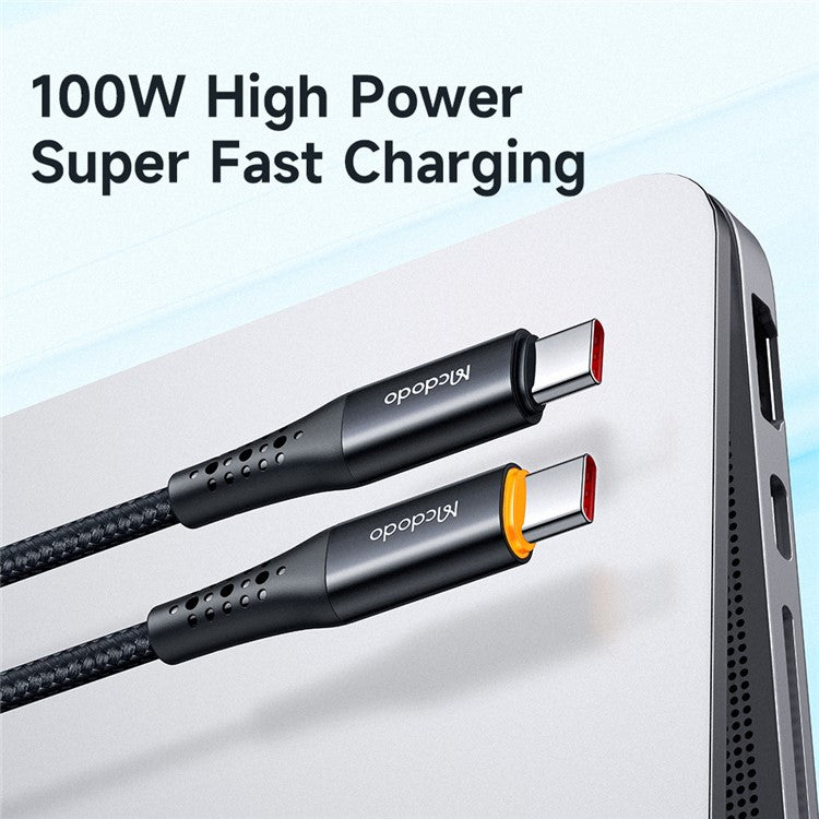 MCDODO CA-3461 for iPhone 15 Series 1.8m PD Type-C to Type-C Data Cable 100W Quick Charging Auto Power Off Smart Cable