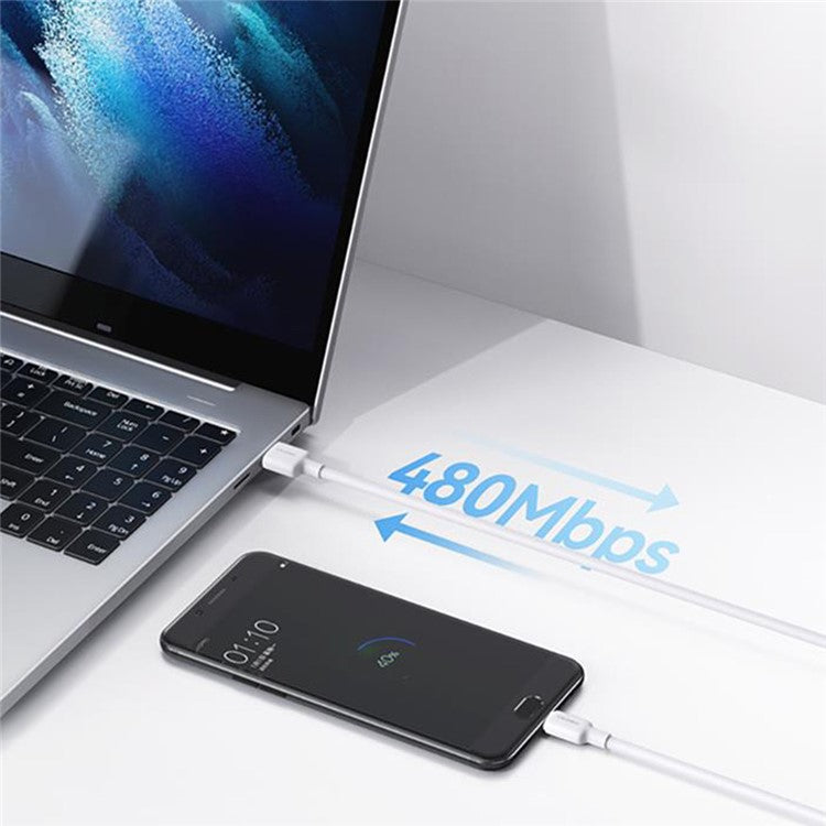 USAMS US-SJ607 U84 1m 2A Micro USB Charging Cable for Mobile Phone 480Mbps USB Data Cord