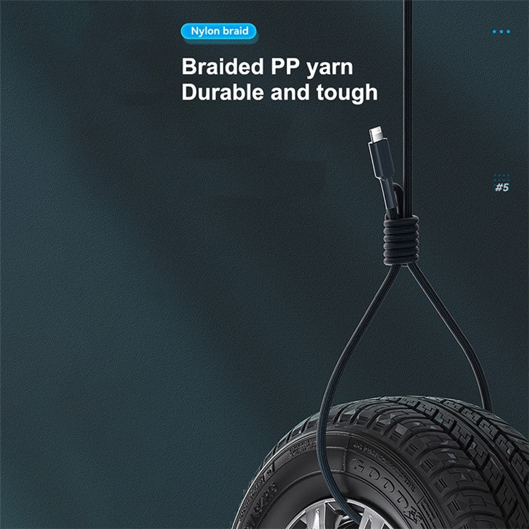 MOVE SPEED YSUCM01 1.2m MFi Certified Lightning Phone Charging Cable 3A Data Cord - Blue