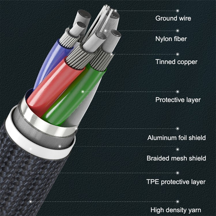 MOVE SPEED YSUCM01 1.2m MFi Certified Lightning Phone Charging Cable 3A Data Cord - Pink