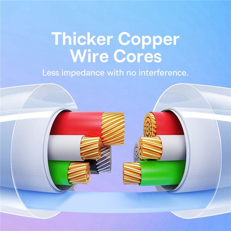 BASEUS Explorer Series 1m Charging Cable USB to iP 2.4A Fast Charging Data Sync Cord with Smart Temperature Control - Blue