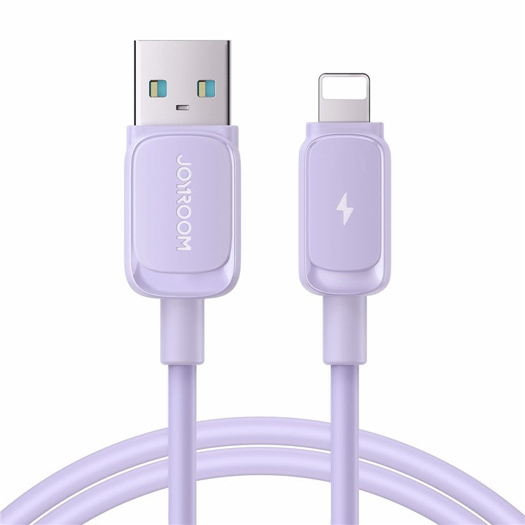 JOYROOM S-AL012A14 Multi-Color Series 1.2m 2.4A Fast Charging USB-A to Lightning Cable TPE Data Cord - Purple