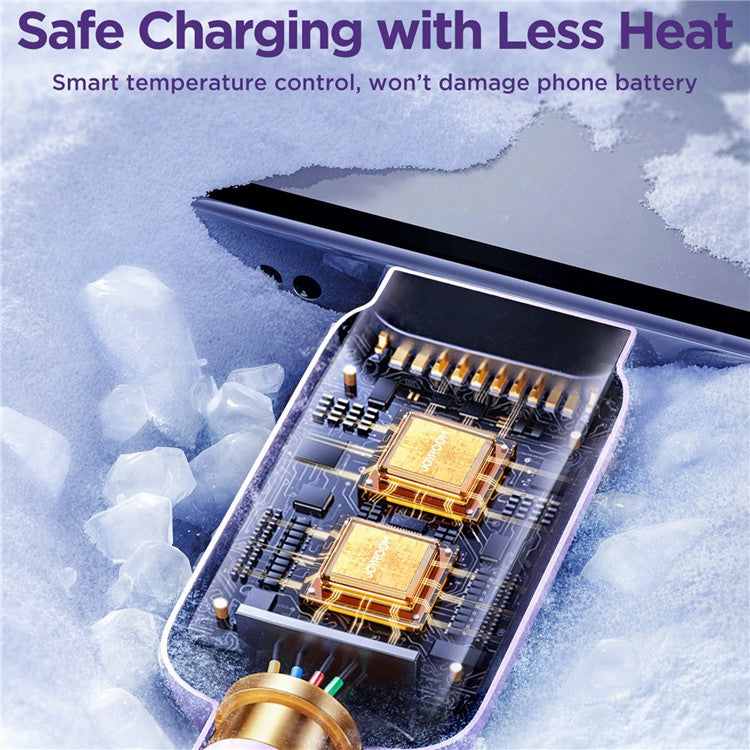 JOYROOM S-AL012A14 Multi-Color Series 1.2m 2.4A Fast Charging USB-A to Lightning Cable TPE Data Cord - Purple