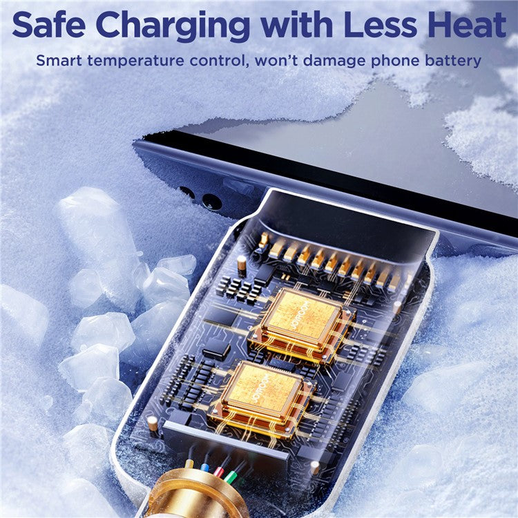 JOYROOM S-AM018A14 Multi-Color Series 2m 2.4A USB-A to Micro Fast Charging Cable TPE Phone Data Cord - White