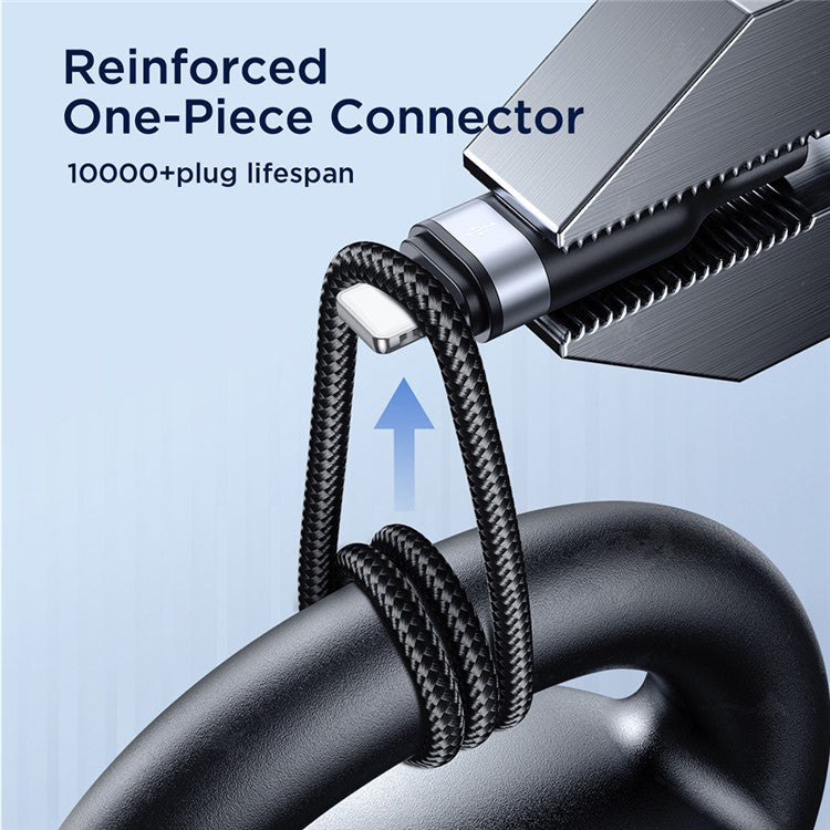 JOYROOM S-1T3018A18 30cm Multi-use Series for iPhone 15 Series 3-in-1 Lightning+Type-C+Micro 3.5A Data Cable for Power Bank