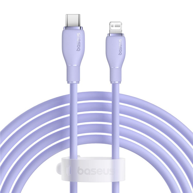 BASEUS Pudding Series Fast Charging Cable Type-C to iP 20W, 2m 480Mbps Charging Data Cable - Purple