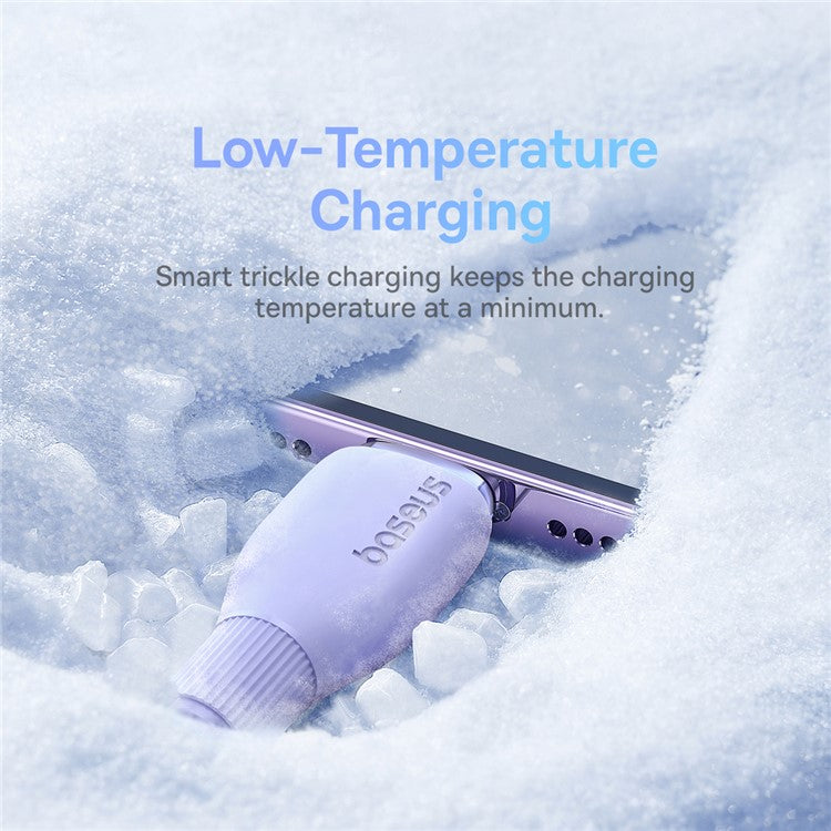 BASEUS Pudding Series Fast Charging Cable Type-C to iP 20W, 2m 480Mbps Charging Data Cable - Purple