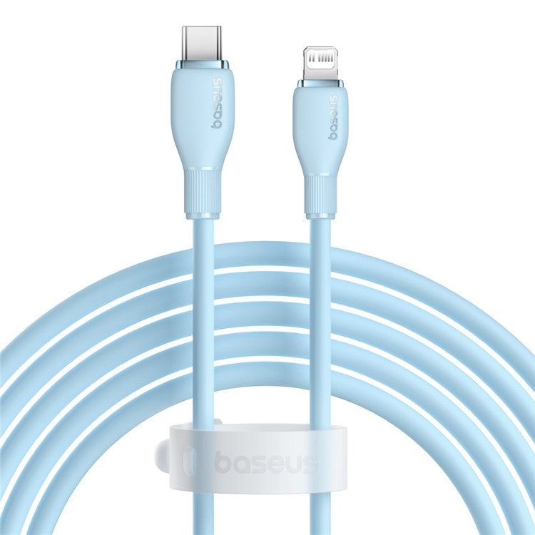 BASEUS Pudding Series Fast Charging Cable Type-C to iP 20W, 2m 480Mbps Charging Data Cable - Blue