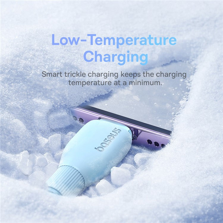 BASEUS Pudding Series Fast Charging Cable Type-C to iP 20W, 2m 480Mbps Charging Data Cable - Blue