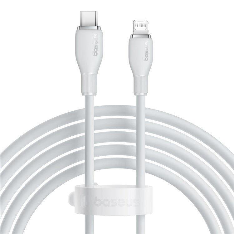 BASEUS Pudding Series Fast Charging Cable Type-C to iP 20W, 2m 480Mbps Charging Data Cable - White