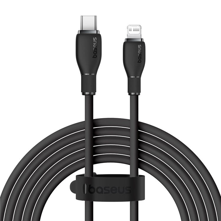 BASEUS Pudding Series Fast Charging Cable Type-C to iP 20W, 2m 480Mbps Charging Data Cable - Black
