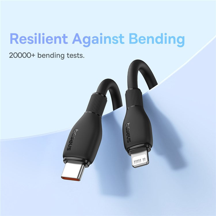 BASEUS Pudding Series Fast Charging Cable Type-C to iP 20W, 2m 480Mbps Charging Data Cable - Black
