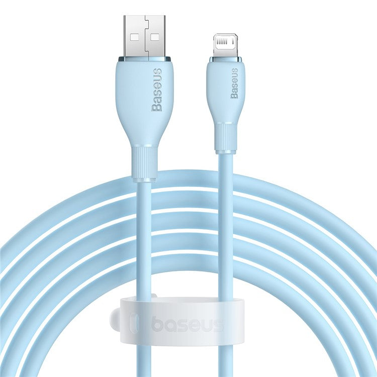 BASEUS Pudding Series USB to iP 2.4A Fast Charging Cable 2m 480Mbps Charging Data Cord - Blue