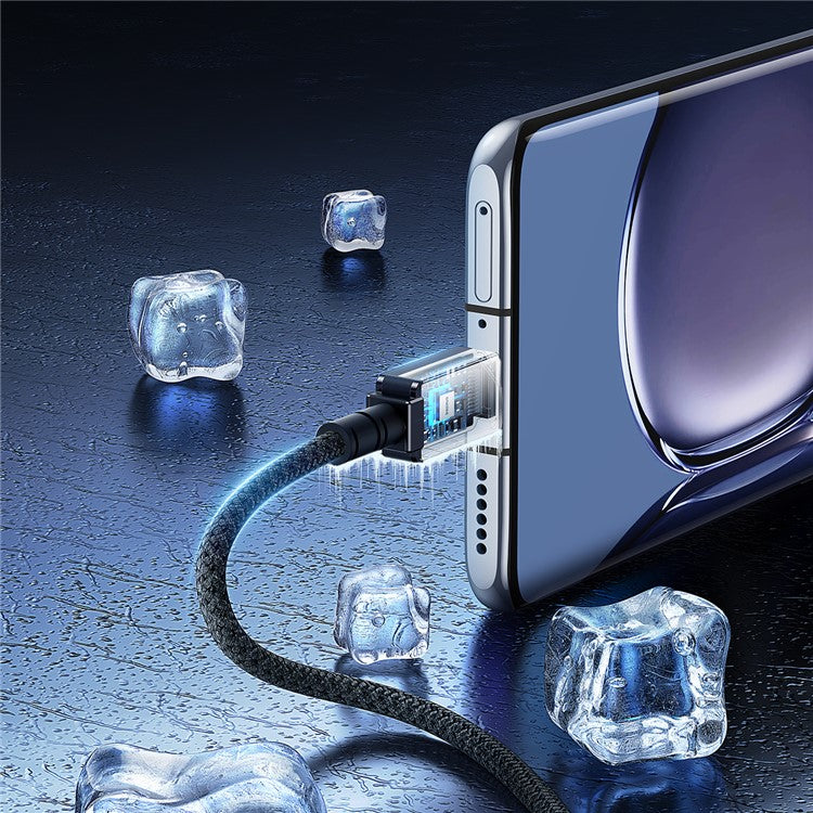 BASEUS Unbreakable Series 1m USB to Type-C 100W Fast Charging Braided Data Cable - Cluster Black